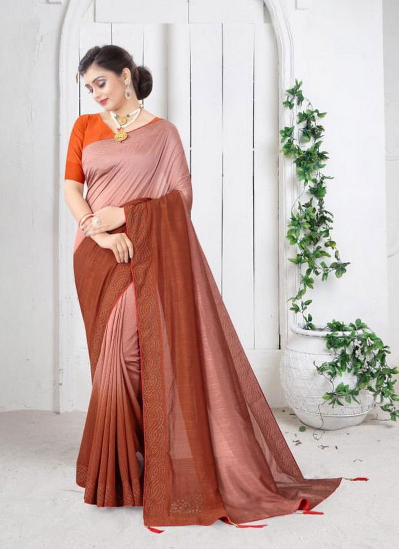 NAREE STAR STYLE Latest Fancy Designer Festive Wear Pedding Dola Silk Heavy Siroski Hot Fix Stone Work With Folder Piping Saree Collection